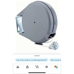 Retractable Clothesline Heavy Duty Retracting Clothes Line Outdoor/Indoor [C]